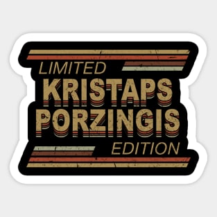 Limited Edition Kristaps Name Sports Birthday Gifts Sticker